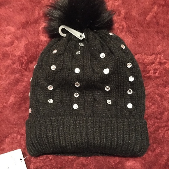 Black Rhinestone hat - Picture 3 of 4